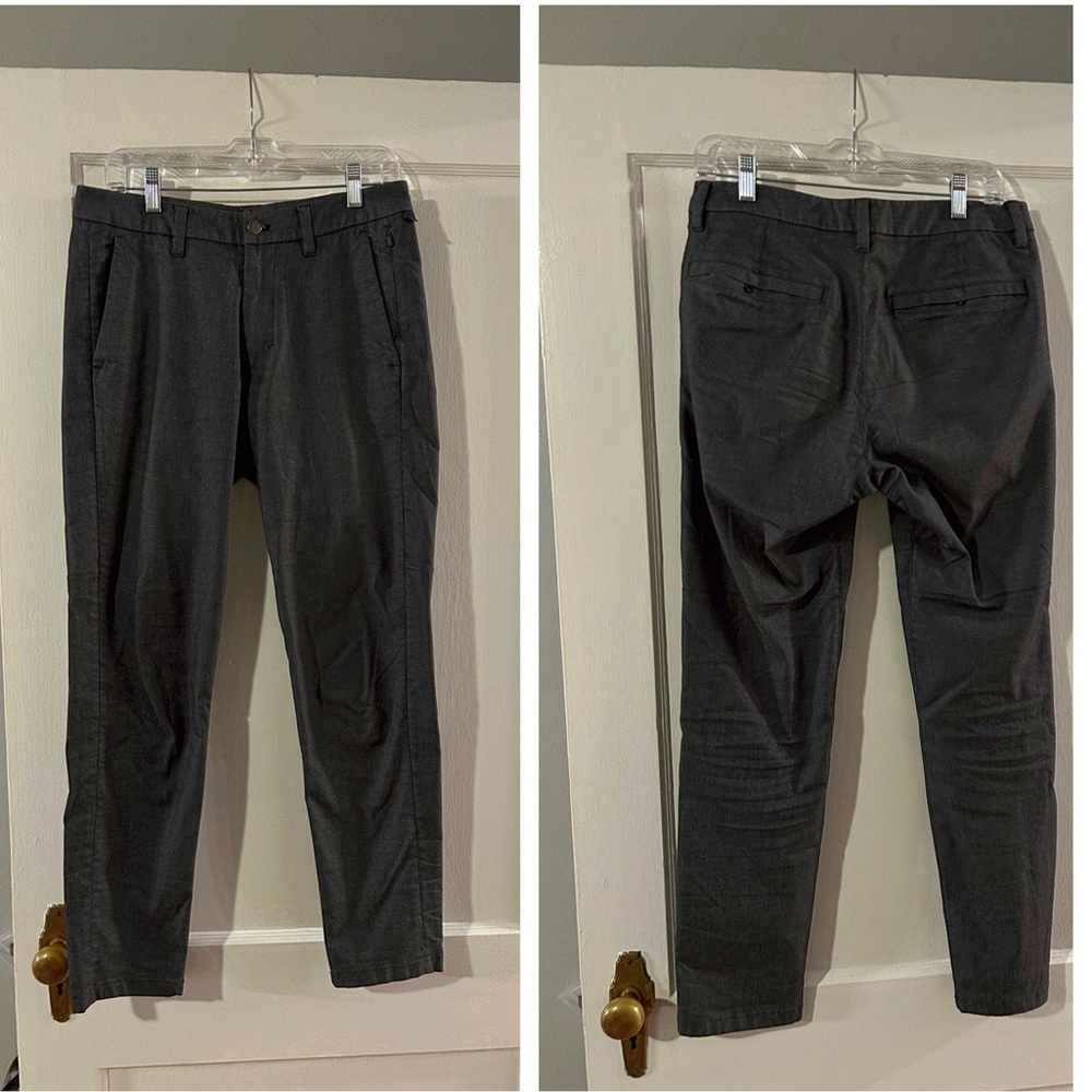 Lululemon commission pant in textured dark gray